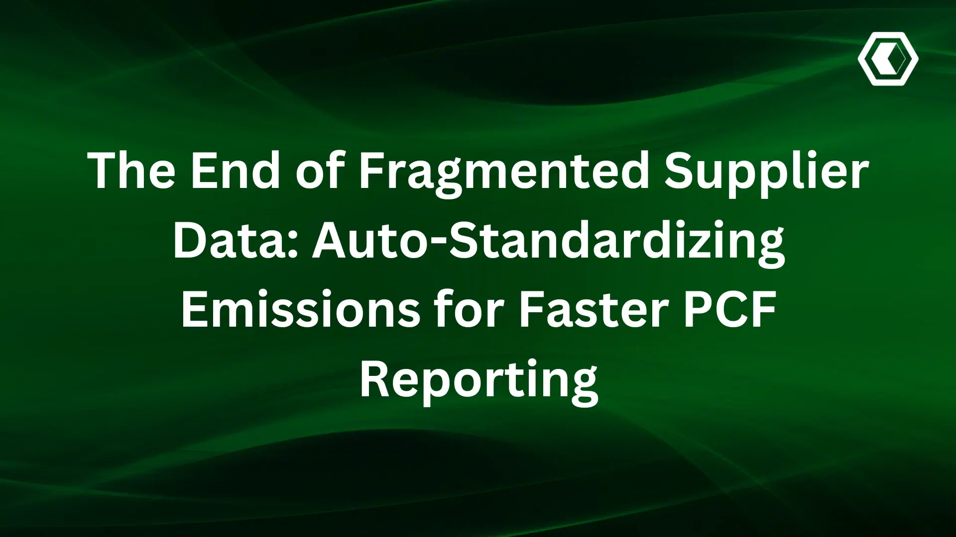 Thumbnail for La fin des données fournisseurs fragmentées : standardisation automatique des émissions pour un reporting PCF plus rapide